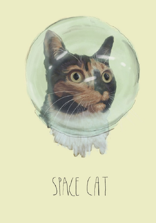 Illustration for article titled My God, It's Full Of Cats! The Very Best Artwork Of Cats In Space